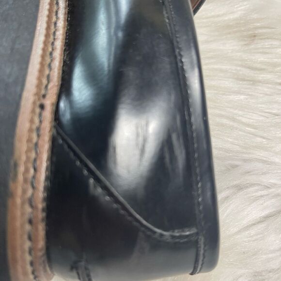 Sam Edelman Laurs Black Leather Platform Loafers Chunky Heel Horsebit SZ… - Picture 12 of 14